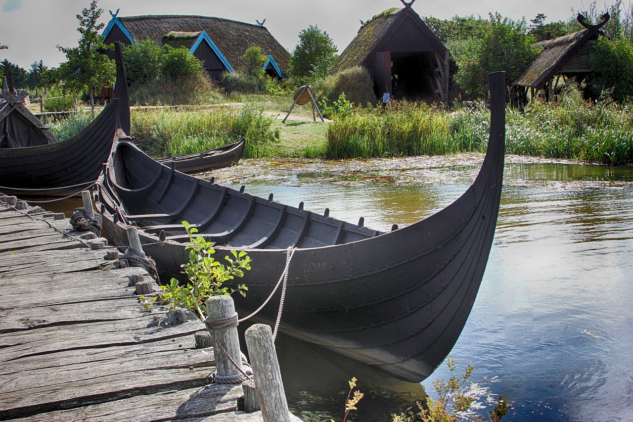 Camp vikings et drakkar